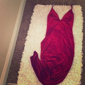 Velvet homecoming dress